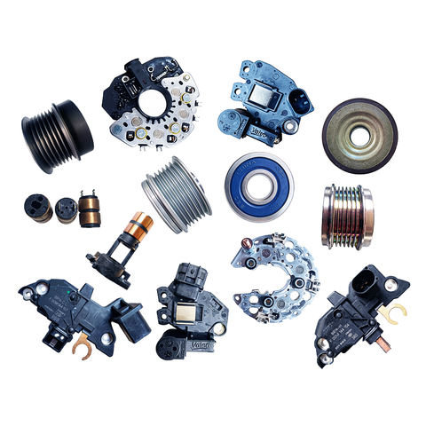 Alternator Components — Regulator, Rectifier, Brush Holder, Pulley